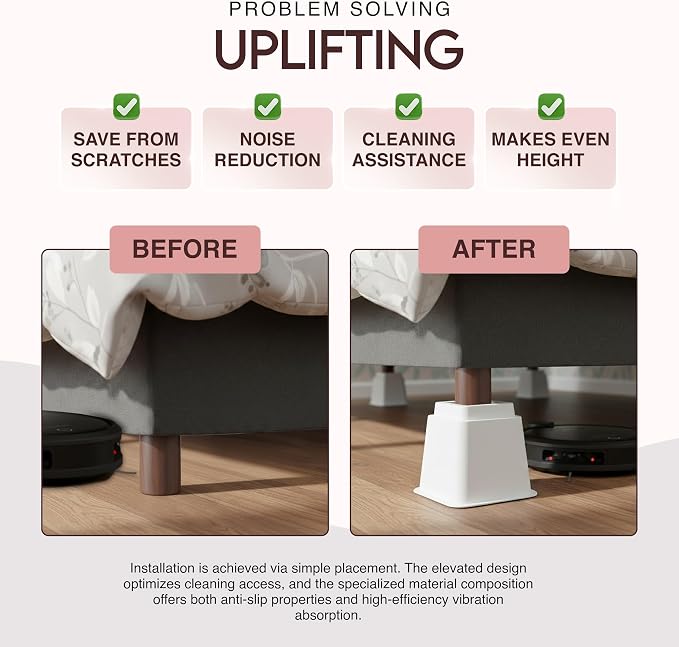 Utopia Bedding Bed Riser, 3 & 5 Inches Adjustable Furniture Risers - Image 6