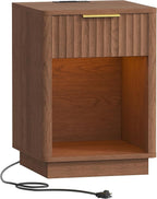 Akxomel Fluted Nightstand, Wooden Night Stand - Image 9
