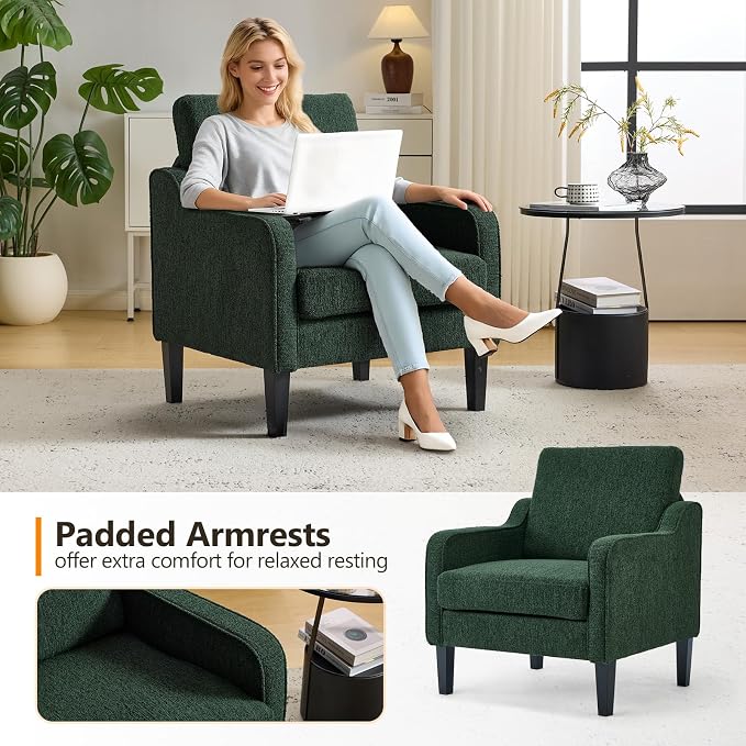 VINGLI Accent Chair for Living Room Chairs Reading Chair for Bedroom Chair - Image 6