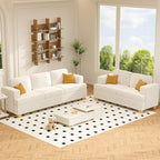 Apicizon Loveseat & 3 Seater Sofa Sets, 2 Piece Deep Seat Sleeper Sofa - Image 9