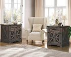 RALGEND Farmhouse End Table Set of 2, Large End Table - Image 3