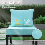 24x24 Inch Outdoor Chair Cushions Set of 4, Patio Furniture Cushions - Image 3
