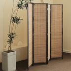 Furnnylane 4 Panel Bamboo Room Divider - Image 3