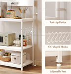 SUPERJARE Bakers Rack with Power Outlets, Microwave Stand, 31.5 X 16.5 Inch - Image 7