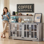 AMERLIFE Farmhouse 63" Buffet Sideboard Cabinet - Image 3