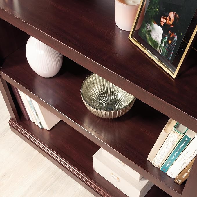 Sauder Miscellaneous Storage 3-Shelf Bookcase/ Book shelf, Select Cherry finish - Image 9