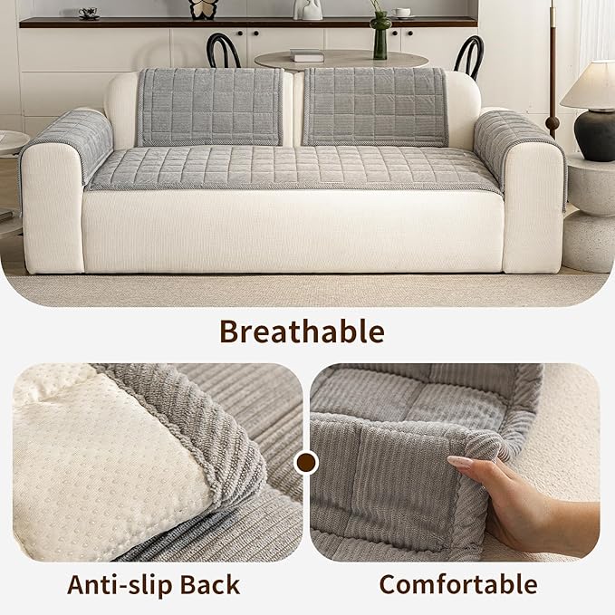 Couch Covers for Dogs Washable, 27.6"x70.9" Non Slip Couch Covers for Loveseat - Image 4