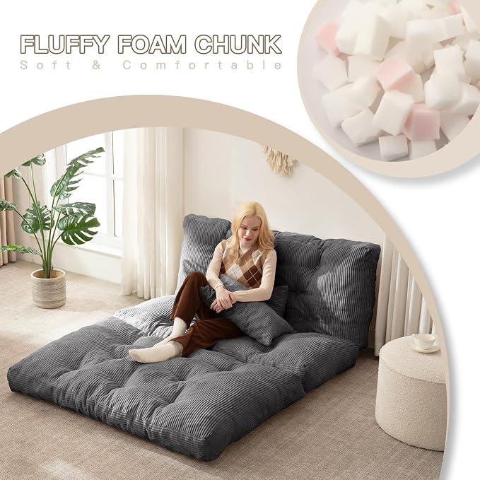 Folding Sofa Bed, Convertible Sleeper Chair - Image 7