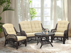 Malibu Lounge Living Accent Armchair Natural Rattan Wicker Handmade Design - Image 7