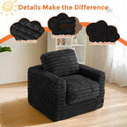 MAXYOYO Kids Bean Bag Chair, Comfy Faux Fur Bean Bag Sofa - Image 5