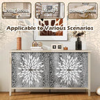 58" Sideboard Buffet Cabinet, Storage Cabinet - Image 4
