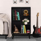 YAHARBO Small Black Narrow Bookshelf, 3 Tier Modern Bookcase - Image 4