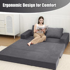 COMAX Futon Sofa Bed, 4-in-1 Convertible Floor Couch - Image 5