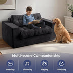 MAXYOYO Loveseat Sofa Couch, Upholstered Bean Bag Chair Cloud 2-Seat - Image 5