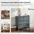 HULALA HOME 3-Drawer Nightstand - Image 6