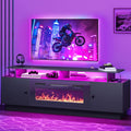 DWVO 70'' TV Stand with 36" Electric Fireplace, Entertainment Center with LED by DWVO