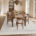 cotiled Boho 5x7 Area Rugs for Living Room: Soft Moroccan Washable Rug | Solve - Image 7