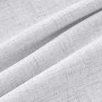 MIULEE 100% Blackout Linen Curtains 42 x 72 Inch Grayish White 2 Panels | - Image 9