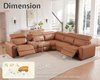 AMERLIFE Power Recliner Sectional Sofa - Image 2