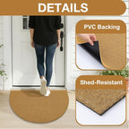 OLANLY Half Circle Front Door Mat, Low Profile Doormat, Stain and Fade Resistant - Image 4