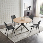 Zerifevni 46.4" Round Dining Table Set, Mid Century Modern Round Dining Table by ChooseComfortableFurniture