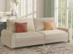 EASE MOOSE 70.6" Velvet Loveseat Sofa, Soft Deep Seat Couches - Image 3