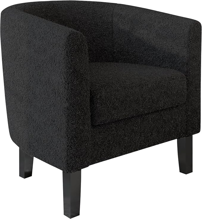 BELLEZE Living Room Chair, Teddy Polyester Accent Barrel Chair, Club Tub Sofa - Image 6