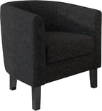 BELLEZE Living Room Chair, Teddy Polyester Accent Barrel Chair, Club Tub Sofa - Image 6
