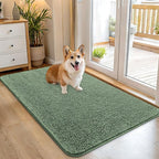 OLANLY Dog Door Mat for Muddy Paws 45x27, Super Absorbent Chenille Mud Mat | by OLANLY
