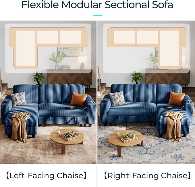 LINSY HOME Sectional Sleeper Sofa - Image 7