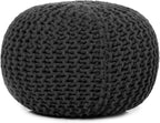REDEARTH Round Pouf Foot Stool Ottoman - Image 4
