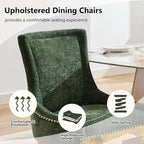 Upholstered Dining Chairs Set of 2, Modern Fabric Side Chairs - Image 4