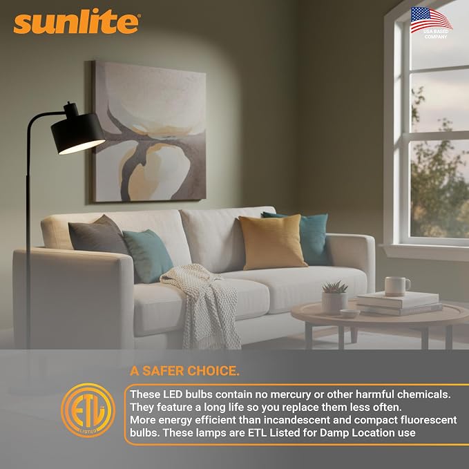 Sunlite LED R14 Mini Flood Light Bulbs, 4 Watts, 250 Lumens, Medium Base - Image 8