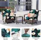 8Pcs Outdoor Cushion Covers, Elastic Patio Cushion Covers | Washable, - Image 2