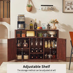 Lerliuo Rattan Wine Cabinet - Image 4