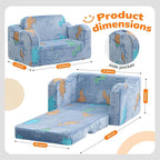 MeMoreCool Glowing Dinosaur Kids Chair, Glow-in-the-Dark Kids Couch - Image 2