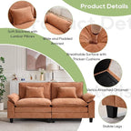 Oprisen 86" Modular Sectional Sofa, Comfy Cloud Couch Sectional Sofa, Chenille - Image 5