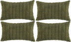 Fancy Homi 4 Packs Decorative Throw Pillow Covers by Fancy+Homi