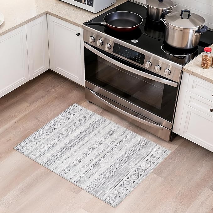 cotiled Washable 2x3 Entryway Rugs: Boho Moroccan Soft Small Rug | Solve Modern - Image 4