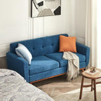 Kingfun 65.2" W Loveseat Sofa, Mid Century Modern Decor Love Seat Couches - Image 3