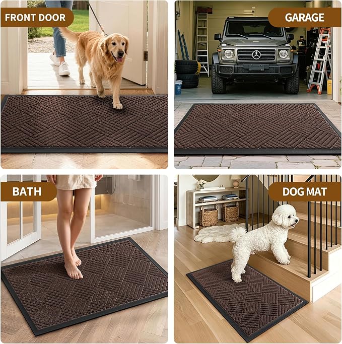 Front Door Mat, Heavy Duty Waterproof Doormat 47.5"x35.5", Stain Fade Resistant - Image 8