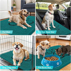 OLANLY Dog Door Mat for Muddy Paws 30x20, Paw Print Design Chenille Mud Mat | - Image 7