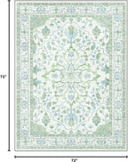 RELEANY Washable Area Rug, Square 6'x6', Water Repellent, Pet Friendly - Image 2