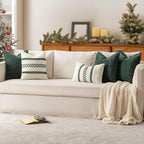 MIULEE Decorative Couch Throw Pillow Covers 20x20 in Christmas Green 2 Pack | - Image 9