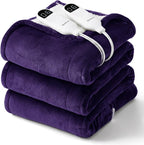 Bedsure Heated Blanket Queen Size, Dual Control Electric Blanket, 6 Heat/6 by BEDSURE