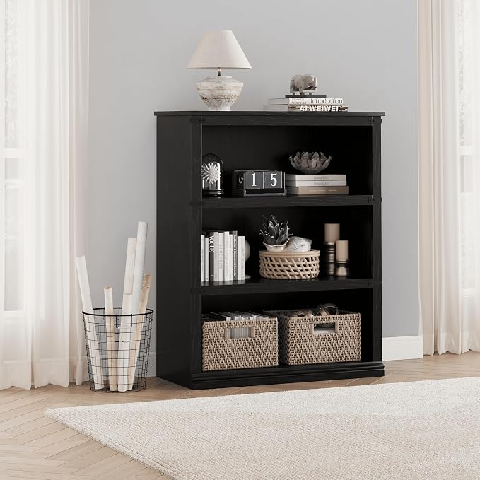 GarveeHome 5 Tier Farmhouse Bookcase, 67.4" Tall Book Shelf - Image 4
