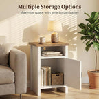 YESHOMY Farmhouse Modern Nightstand - Image 5