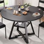 Jocoevol Round Dining Table for 4, Kitchen Dining Room Circle Dinner Pedestal by JOCOEVOL