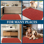 OLANLY Dog Door Mat for Muddy Paws 70x24, Super Absorbent Chenille Mud Mat | - Image 8