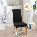BIETYONE Stretch Dining Chair Covers Set of 2, Soft Removable Washable Kitchen - Image 6